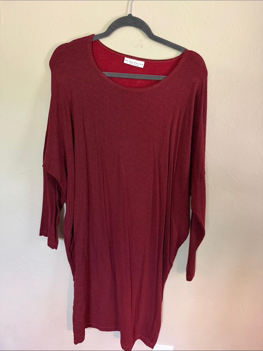 Mavi Burgundy Long Sleeve Dress